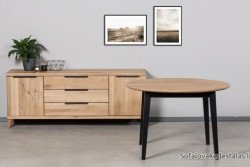 Стіл розкладний "Oslo Black Ø110-150/110/75"