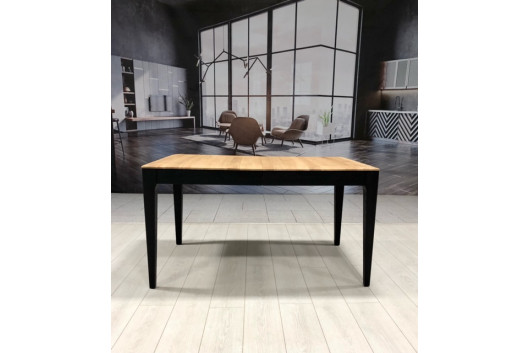 Стіл дубовий розсувний  " Solid  Black140-180/90/75"