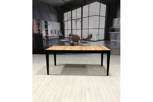 Стіл дубовий розсувний  " Solid  Black140-180/90/75"