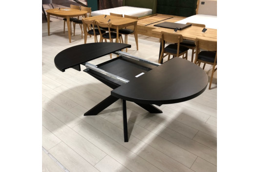 Стіл обідній "Tor Black 140(190)x140x76"