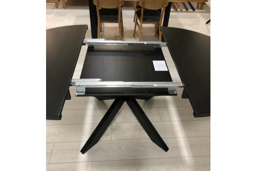 Стіл обідній "Tor Black 120(170)x120x76"